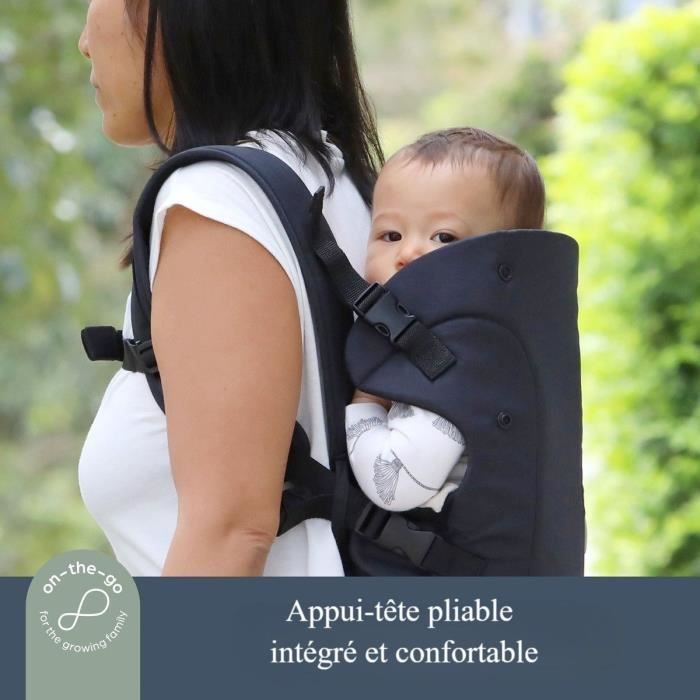 Porte-bébé ajustable 3-1 - DREAMBABY - JOURNEY - Confortable et polyvalent - Nouveau-né a enfant jusqu'a 15 kg - Noir