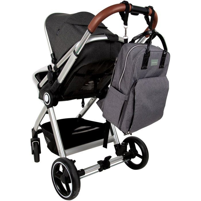 Sac a dos a langer avec matelas a langer - DREAMBABY - Clips pour poussette - Pochette d'essuyage en filet - Sangles réglables
