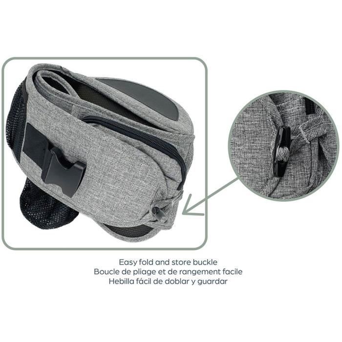 Porte-bébé - Siege de hanche - DREAMBABY - Up & Go - Gris