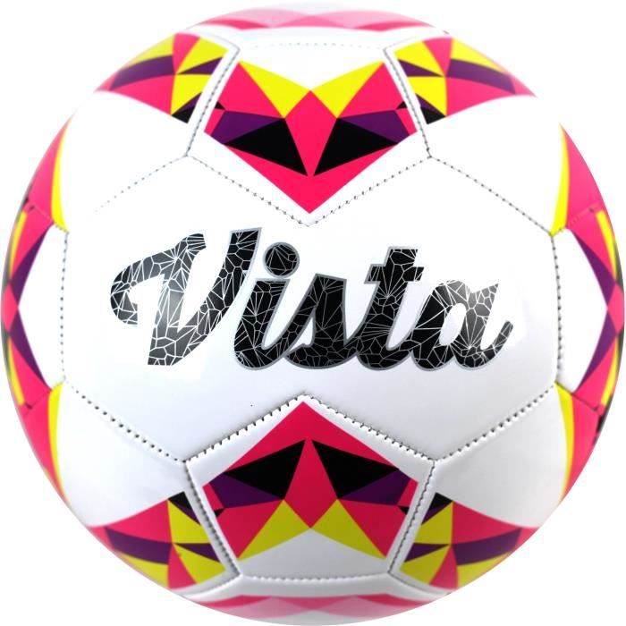 Ballon football - DUARIG - Vista - Jaune et rose - T5