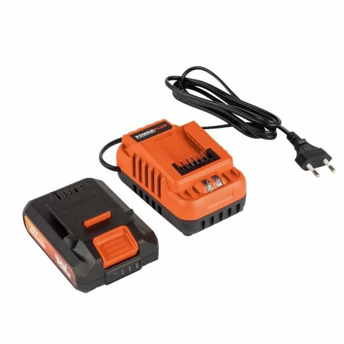 Pack 3 outils - DUAL POWER - 20 V - Meuleuse d'angle + perceuse/visseuse + scie sauteuse - 2 batteries et chargeur - Sac