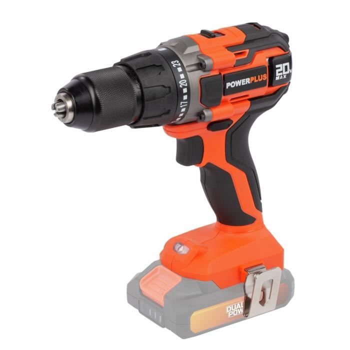 Pack 3 outils - DUAL POWER - 20 V - Meuleuse d'angle + perceuse/visseuse + scie sauteuse - 2 batteries et chargeur - Sac