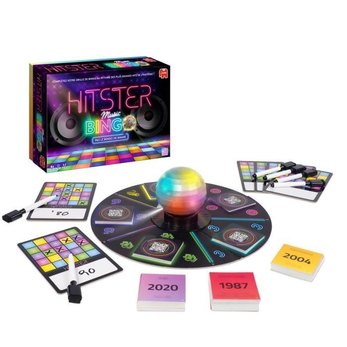 Jeu de société - DUJARDIN - Hitster Bingo - Revivez 100 ans de hits musicaux