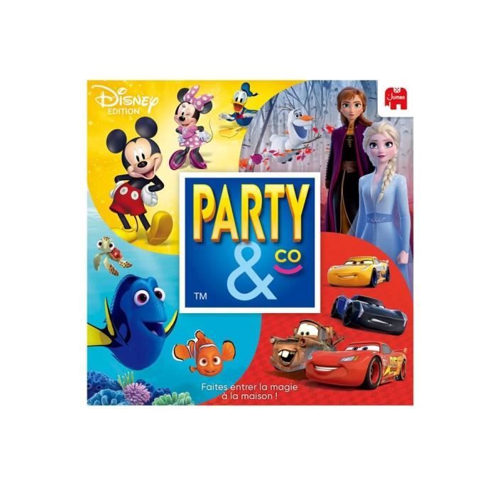 PARTY & CO Disney - Jeu de société - DUJARDIN - Défis autour de l'univers Disney pour toute la famille !