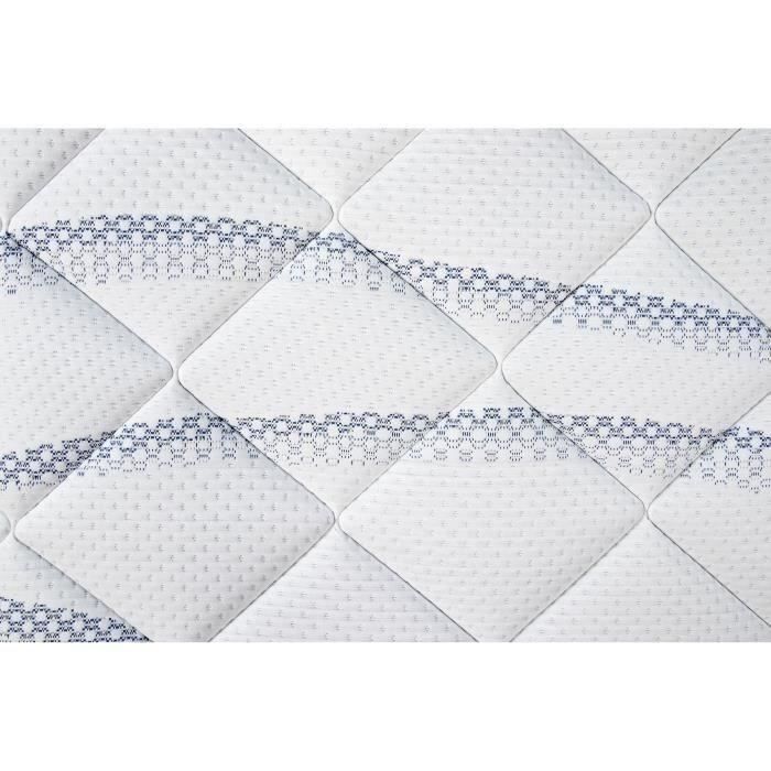 Matelas 90x190 marque DUNLOPILLO - Hauteur 18 cm - Mousse Aérial Haute Résilience - Dunloflex - Soutien Ferme - Fabriqué en France
