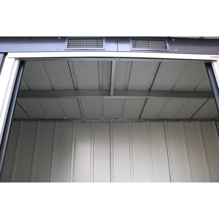 Abri de jardin - Métal - DURAMAX - 3,25 m˛ - 0,33 mm - Anthracite - DUECOPENT84PR