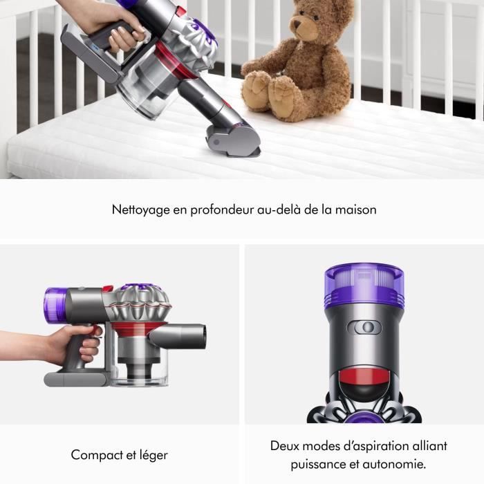 DYSON Car+Boat - Aspirateur a main - Puissance 115 AW - Puissant, compact et léger - Idéal voiture et bateau