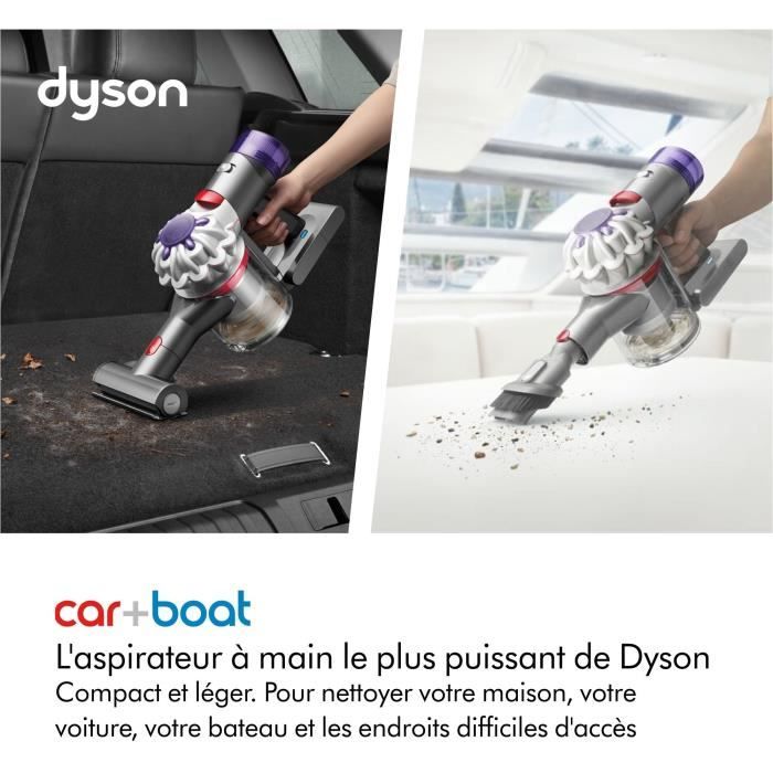 DYSON Car+Boat - Aspirateur a main - Puissance 115 AW - Puissant, compact et léger - Idéal voiture et bateau