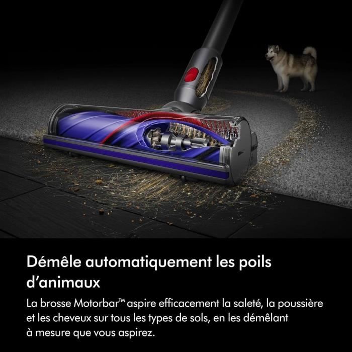 DYSON V8 ADVANCED - Aspirateur Balai sans Fil - Puissance 130 Airwatts - Brosse Motobar