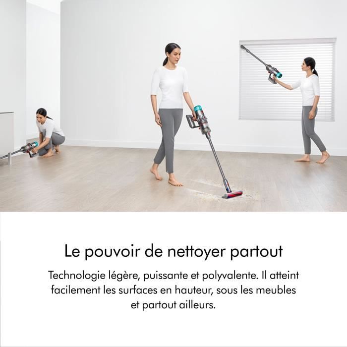 DYSON V12 Origin - Aspirateur Balai sans fil - 545 W - 120 AW - 60 min - Gris