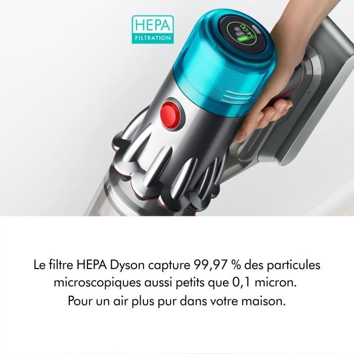 DYSON V12 Origin - Aspirateur Balai sans fil - 545 W - 120 AW - 60 min - Gris