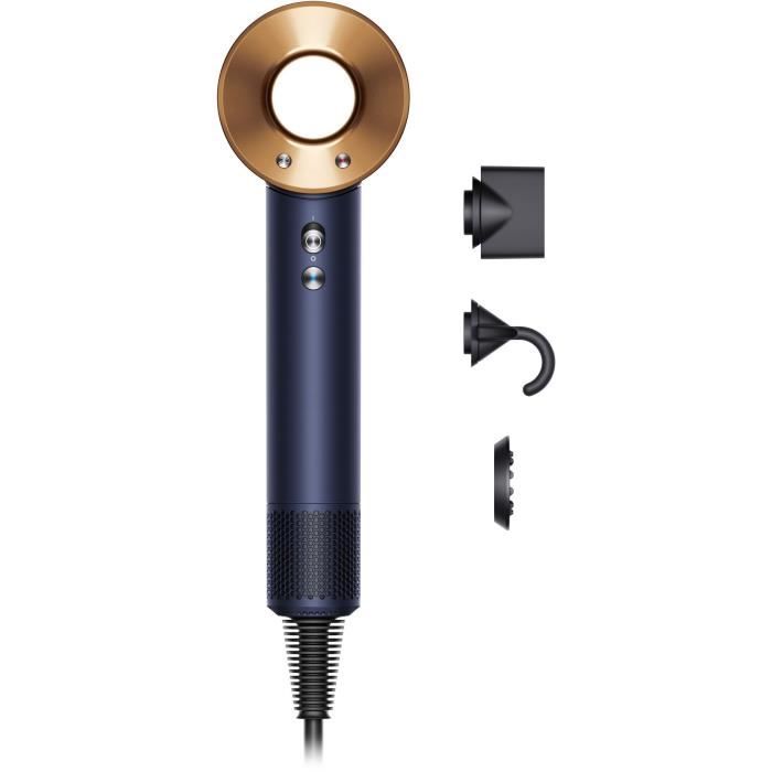 DYSON - Seche-cheveux - Supersonic - Cheveux raides a ondulés - Bleu de prusse cuivré - 1600 W