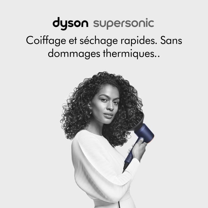 DYSON - Seche-cheveux - Supersonic - Cheveux bouclés a frisés - Bleu de prusse cuivré - 1600 W