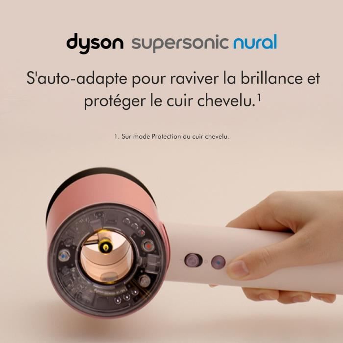 DYSON - Seche-cheveux - Supersonic Nural - Cheveux raides a ondulés - Or rose et céramique - 1600 W