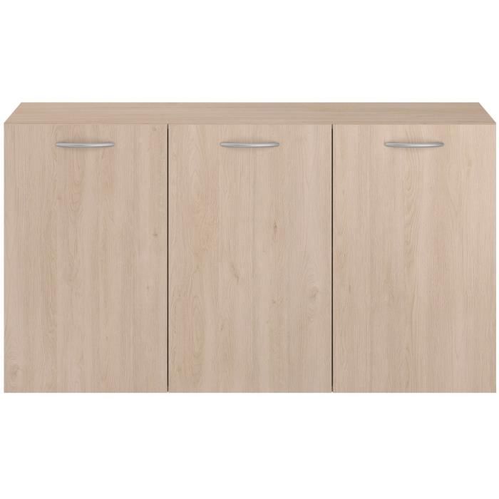 Buffet - EASY LIFE - 126 x 69,3 x 41,5 cm - Chene - 3 portes - PARISOT