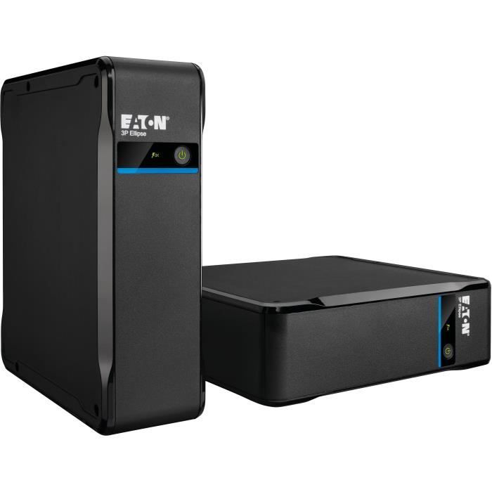 Onduleur - EATON - 3P Ellipse 3P550D - Pour PC pro ou terminal point de vente - Protection parafoudre - 550VA - 330W