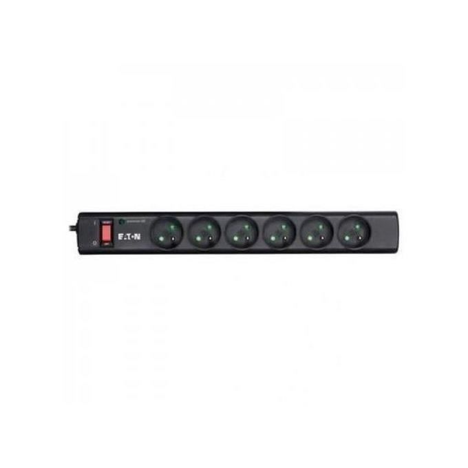 Multiprise/Parafoudre - EATON Protection Strip 6 DIN - PS6D - 6 prises DIN européennes - Noir