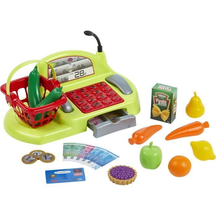 Chariot de supermarchÈ ECOIFFIER avec caisse enregistreuse