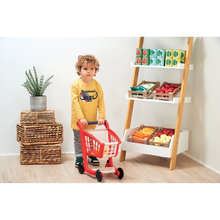 Chariot de supermarché ECOIFFIER avec caisse enregistreuse
