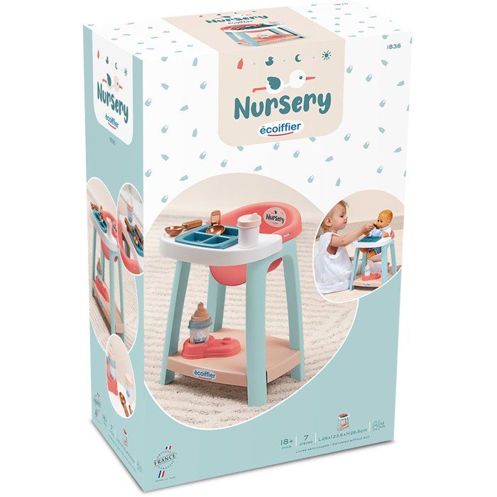 ECOIFFIER Nursery 1836 - Chaise Haute - 18 mois - Les premiers repas de Grands