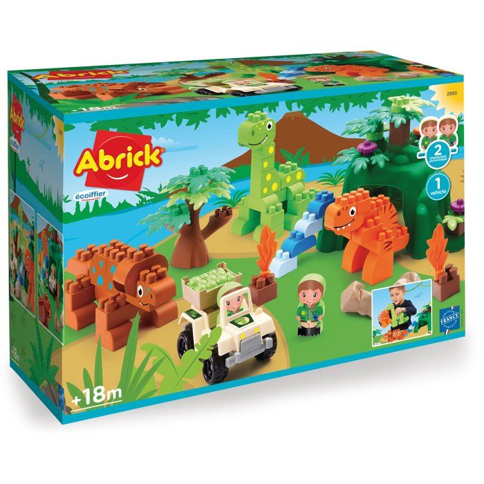 Jouet de construction Dinoland - Abrick - ECOIFFIER - A partir de 18 mois