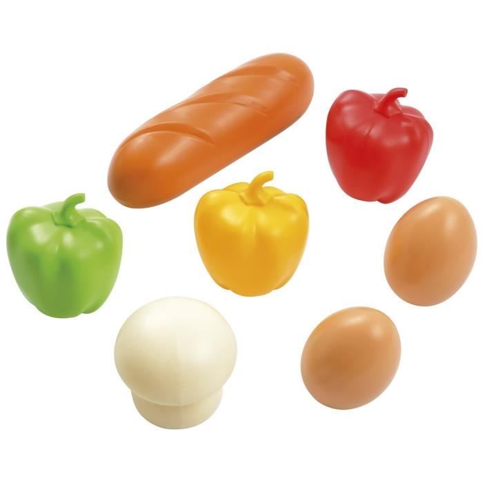 Jeu d'imitation commerÁant - ECOIFFIER Chef - Chariot MarchÈ - 7 produits frais - Fabrication franÁaise