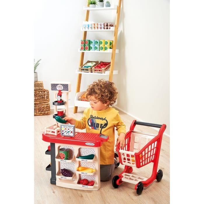 Sortie de caisse + chariot - ECOIFFIER - 1676 - Un vrai petit magasin