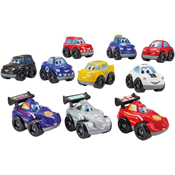 Coffret de véhicules - ECOIFFIER - Fast Car - 10 véhicules - Châssis interchangeables - Des 18 mois