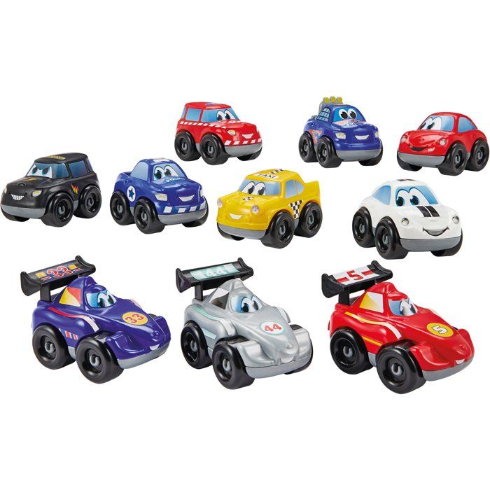 Coffret de véhicules - ECOIFFIER - Fast Car - 10 véhicules - Châssis interchangeables - Des 18 mois