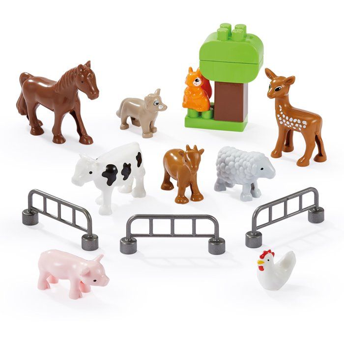 ECOIFFIER Abrick 3329 - Les Animaux de la Campagne - 18 mois - Les Premiers pas dans la Ferme