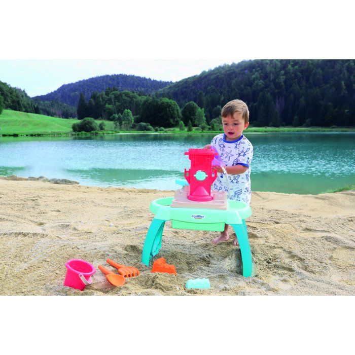 ECOIFFIER Plage 4603 - Table Sable Et Eau - 18 mois - Pour Jouer avec le Sable Et L'Eau