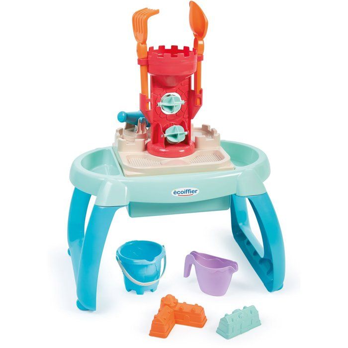 ECOIFFIER Plage 4603 - Table Sable Et Eau - 18 mois - Pour Jouer avec le Sable Et L'Eau