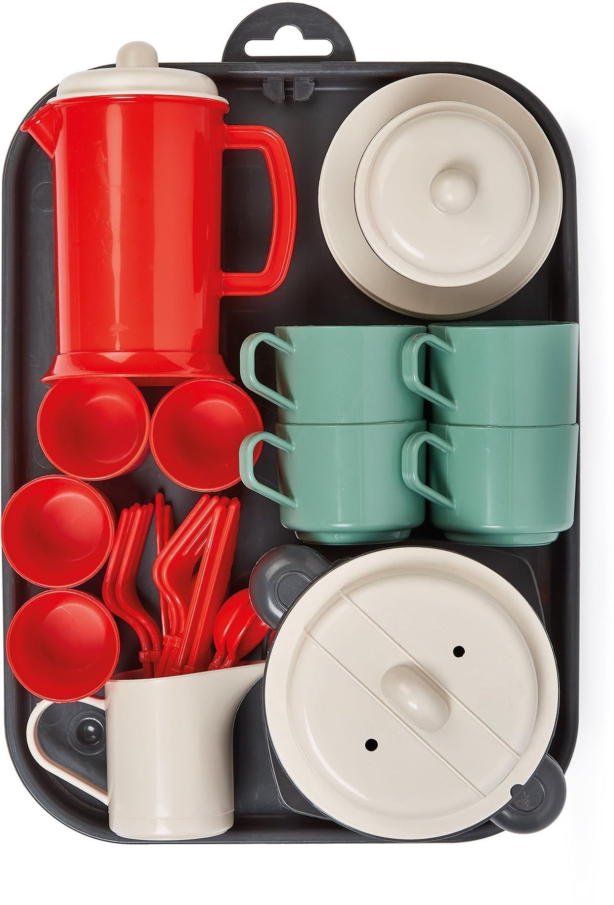 Plateau dinette garni - Jeu d'imitation - ECOIFFIER - 26,5 cm - +18 mois