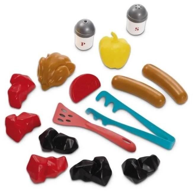 Jouets Ecoiffier - Barbecue Charbon + 16 Accessoires - Outillage de Jardin pour Enfants - FabriquÈ en France