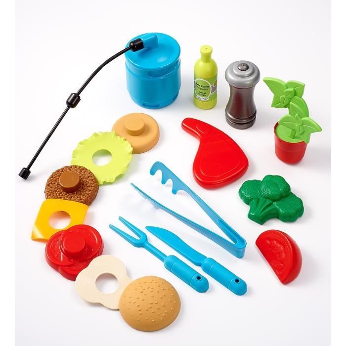 La Plancha + 12 Accessoires inclus, Jeu d'imitation, Outillage de jardin pour enfants, Jouets Ecoiffier 4669, Des 18 mois, FabriquÈ