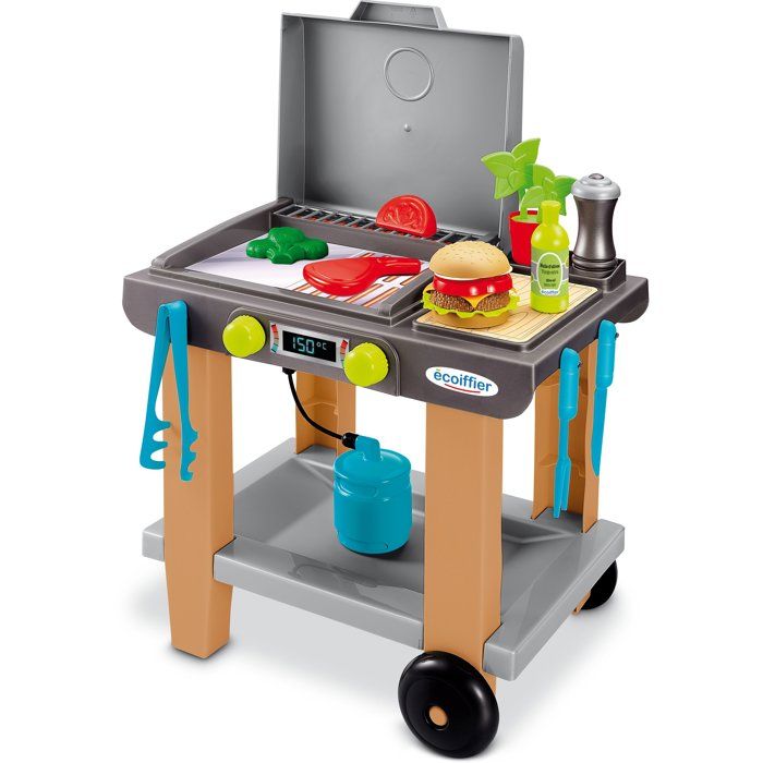 La Plancha + 12 Accessoires inclus, Jeu d'imitation, Outillage de jardin pour enfants, Jouets Ecoiffier 4669, Des 18 mois, Fabriqué