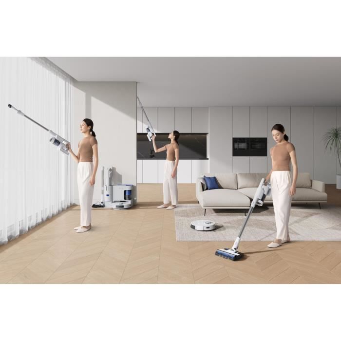 ECOVACS DEEBOT N20 COMBO - Aspirateur Robot + Balai avec Station - Double vidange automatique - Puissance 10 k Pa
