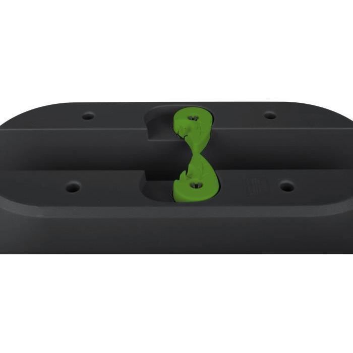 EDA Jardiniere Cavaliere OSAKA 19,5 L - 56 x 30,1 x H.20,6 cm - Gris anthracite - Pour Balcons et Rambardes