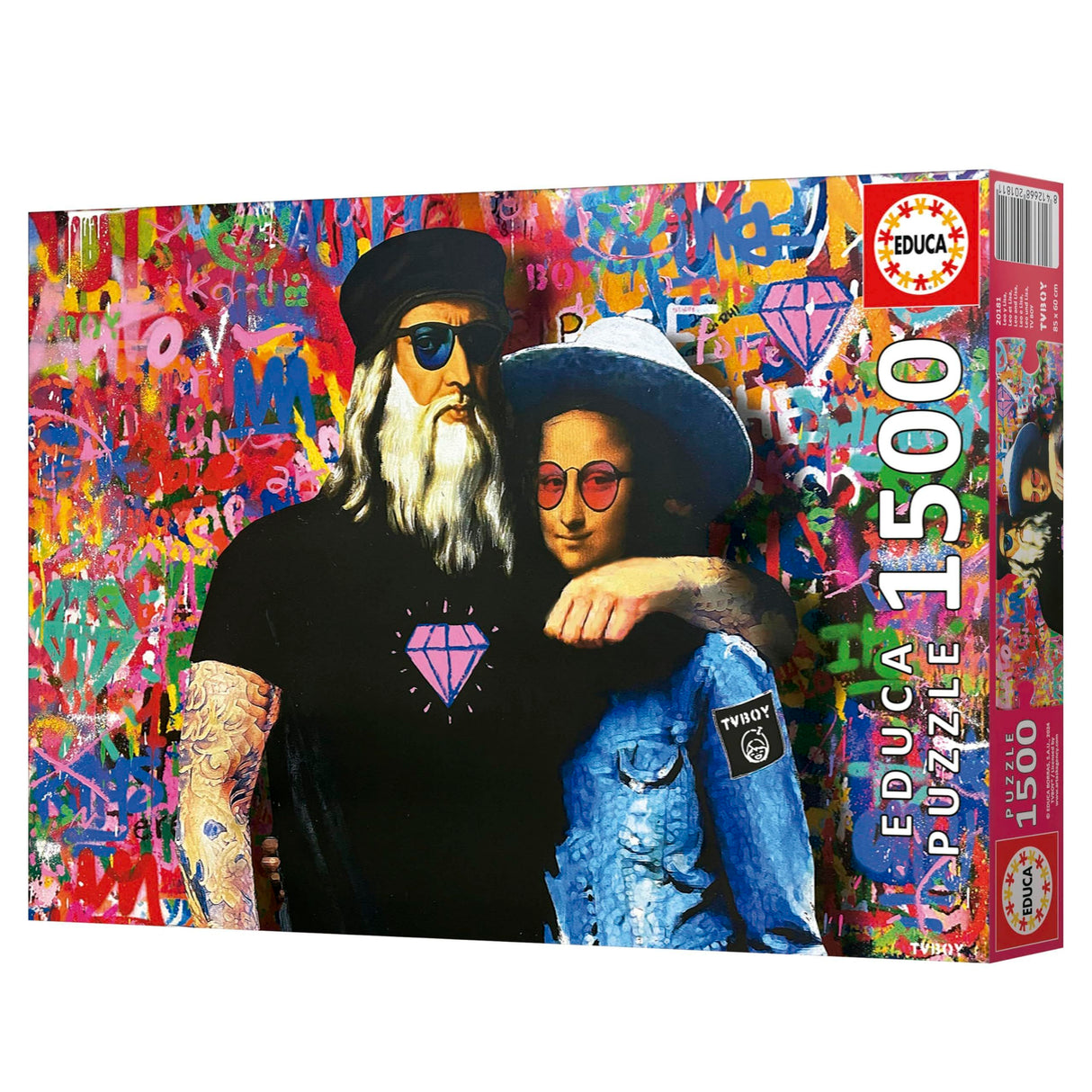 Puzzle - EDUCA - Leo et Lisa - 1500 pieces - 60 x 85 cm - Dessins animés et BD