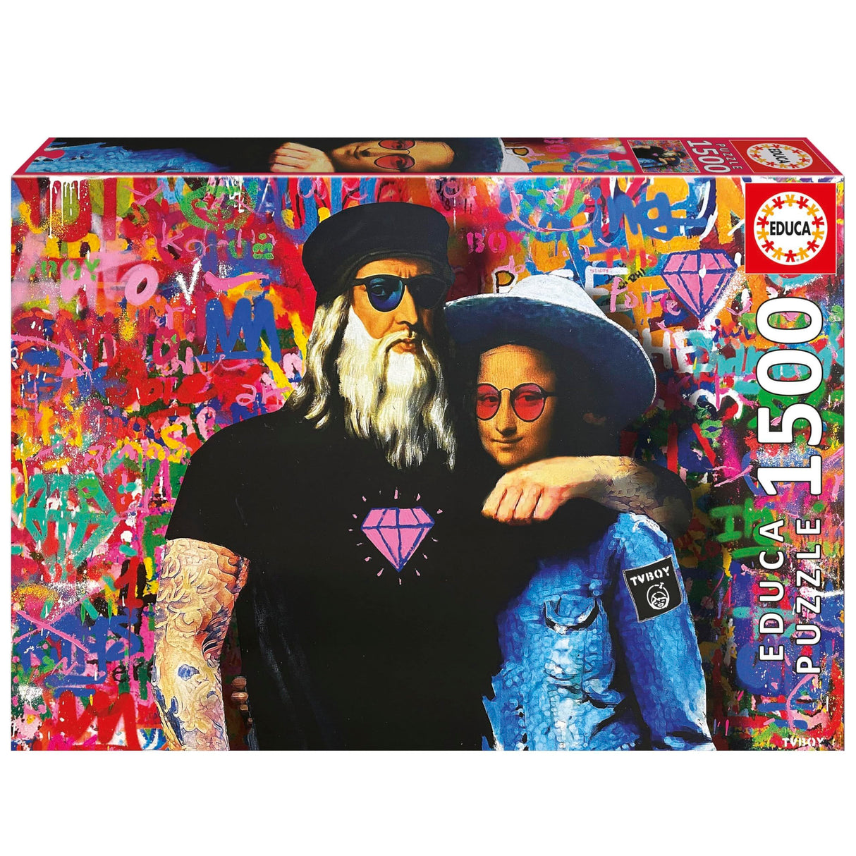 Puzzle - EDUCA - Leo et Lisa - 1500 pieces - 60 x 85 cm - Dessins animés et BD