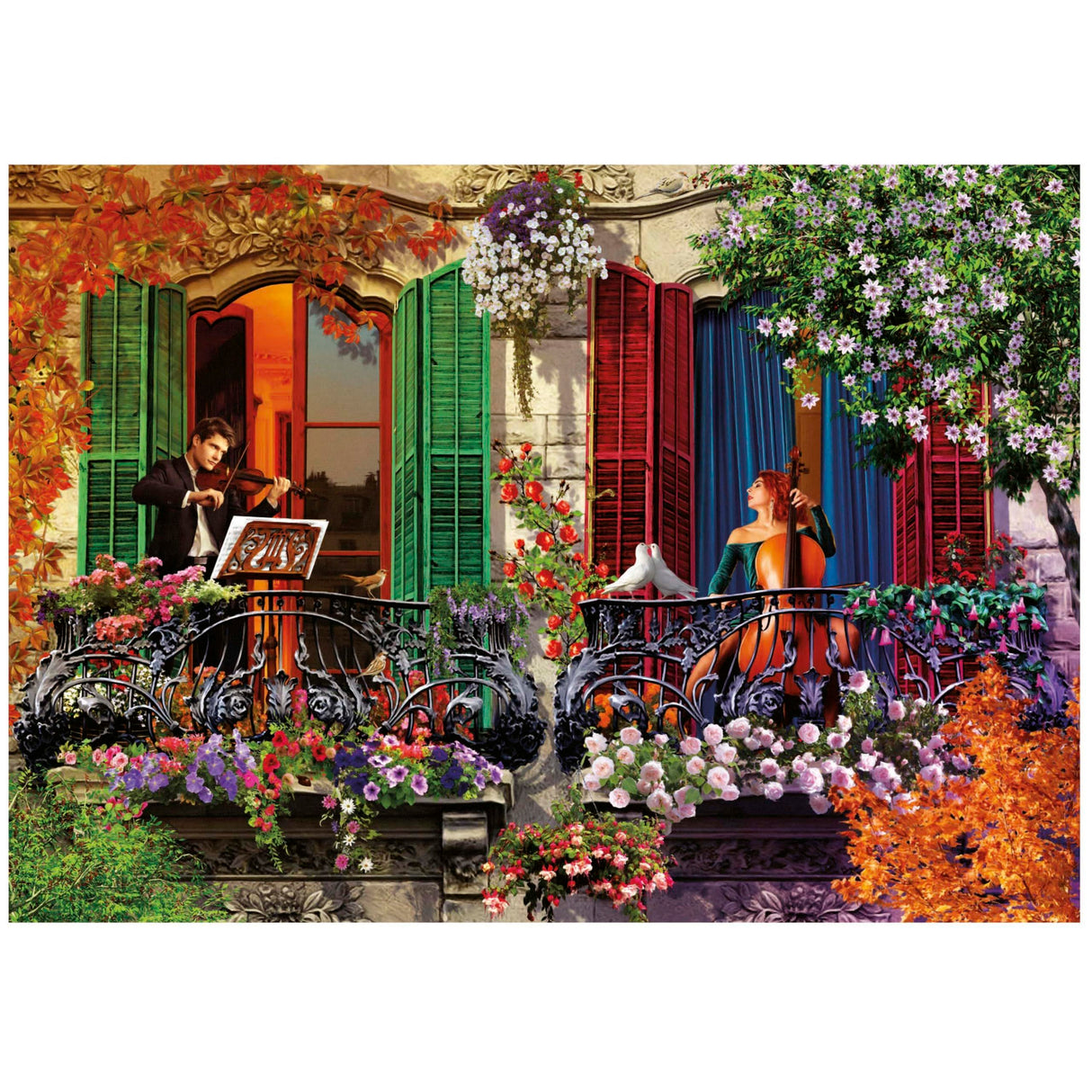 Puzzle - EDUCA - Sérénade - 1500 pieces - 85 x 60 cm - Pour adultes - Theme tableaux