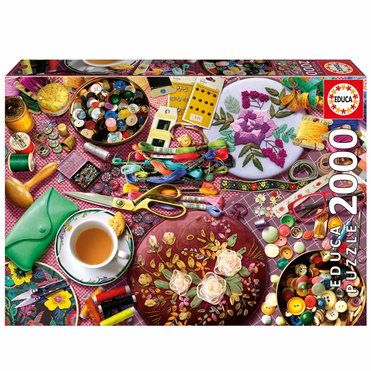 Puzzle - EDUCA - La Table de Couture - 2000 pieces - 96x68 cm - a partir de 15 ans