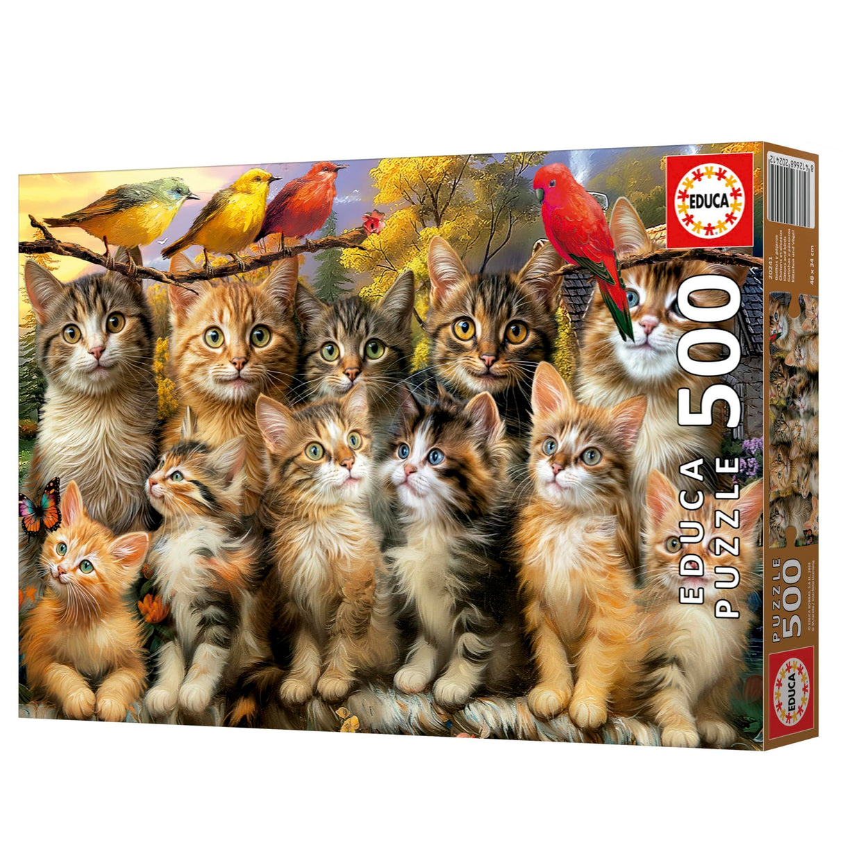 Puzzle - EDUCA - Chatons et Oiseaux - 500 pieces