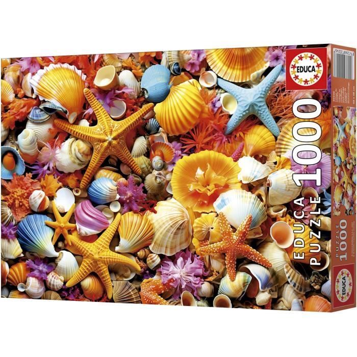 Puzzle - EDUCA - Collage de Coquillages - 1000 pieces - 68x48 cm - a partir de 12 ans