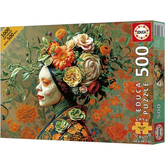 Puzzle - EDUCA - Reine Lézard - 500 pieces - Animaux - 68 x 48 cm - a partir de 10 ans