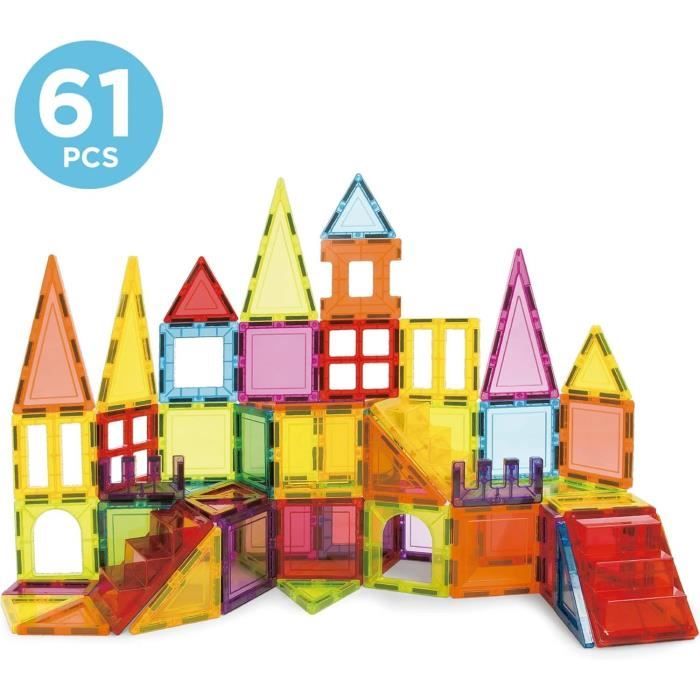 Jeu éducatif - EDUCA Magnetics - Construction 3D magnétique avec 61 pieces pour enfants des 3 ans