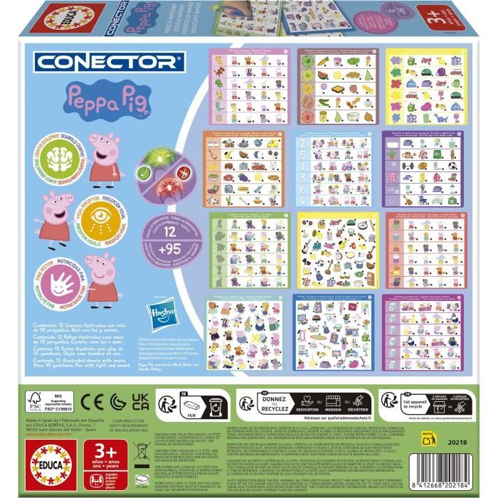 Conector Junior - Jeu éducatif électronique - EDUCA - Peppa Pig - Apprentissage interactif - Des 3 ans