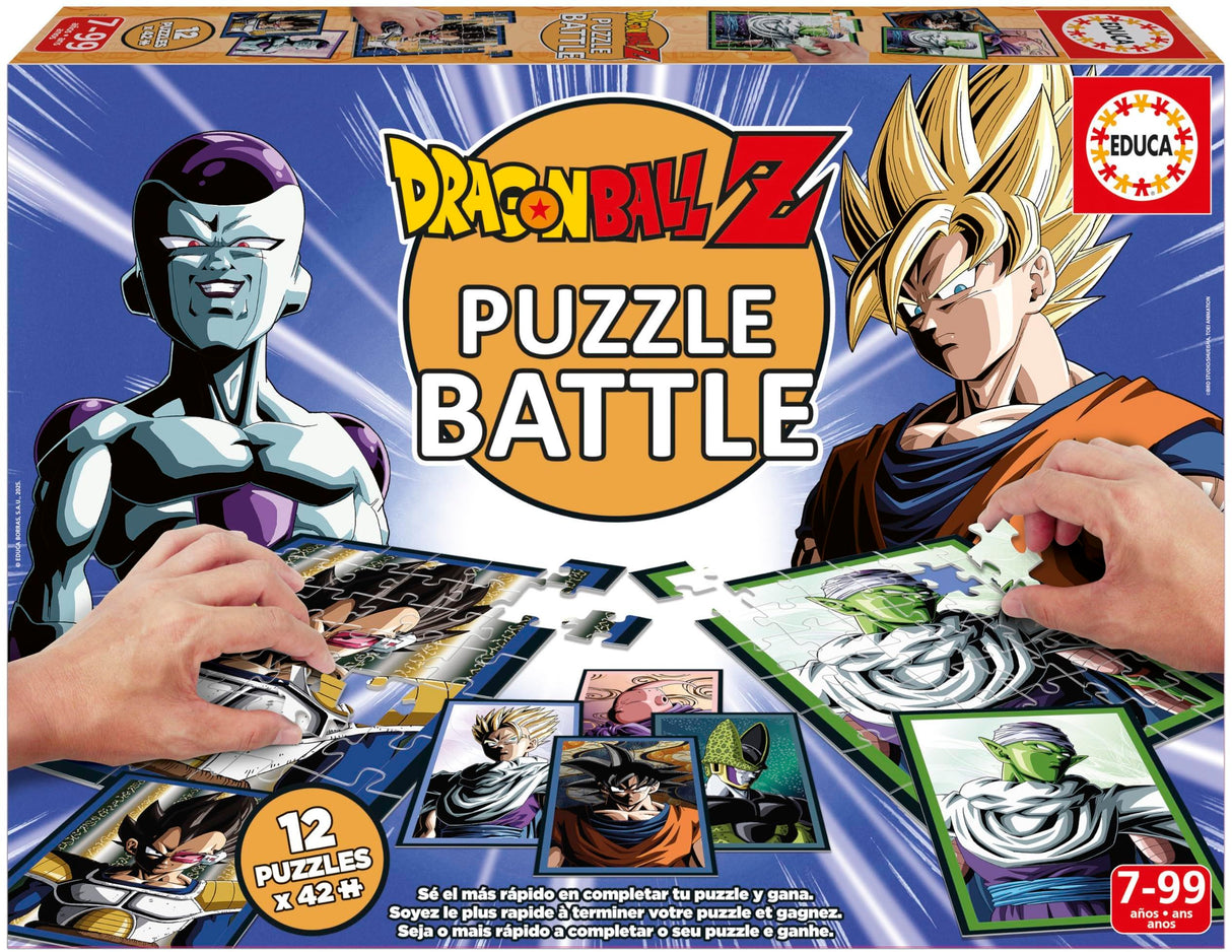 Puzzle - EDUCA - Battle Dragon Ball Z - 12 puzzles