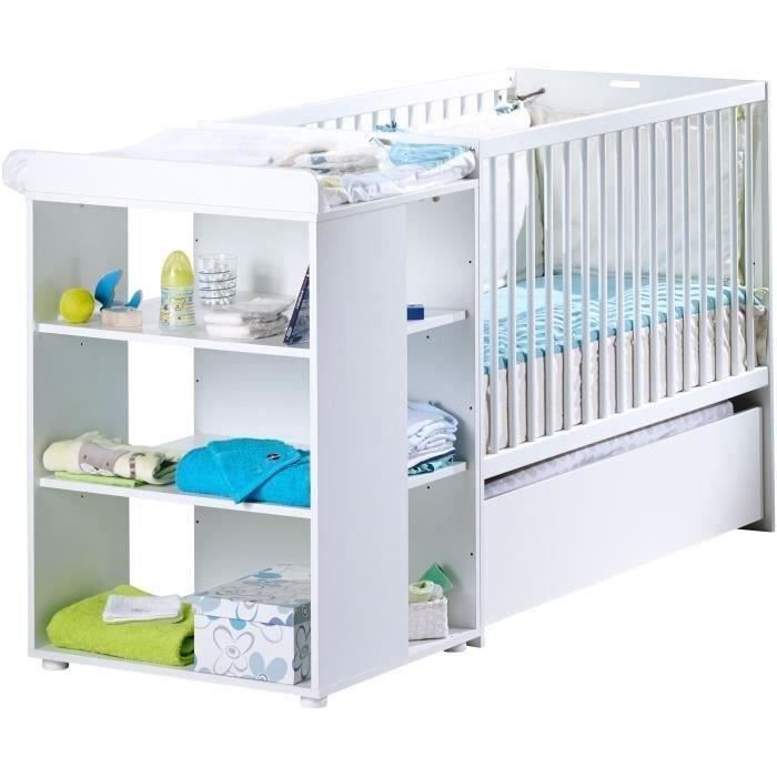 SAUTHON ELOI Lit CombinÈ 3 en 1 …volutif 60 x 120 en 90x190 cm - Blanc