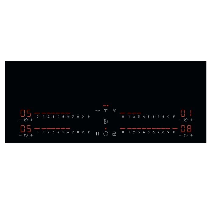 Plaque de cuisson aspirante a induction - ELECTROLUX - 4 foyers - 78 x 52 cm - KCC83443